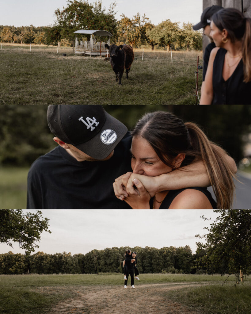 Collage eines verliebten Paares